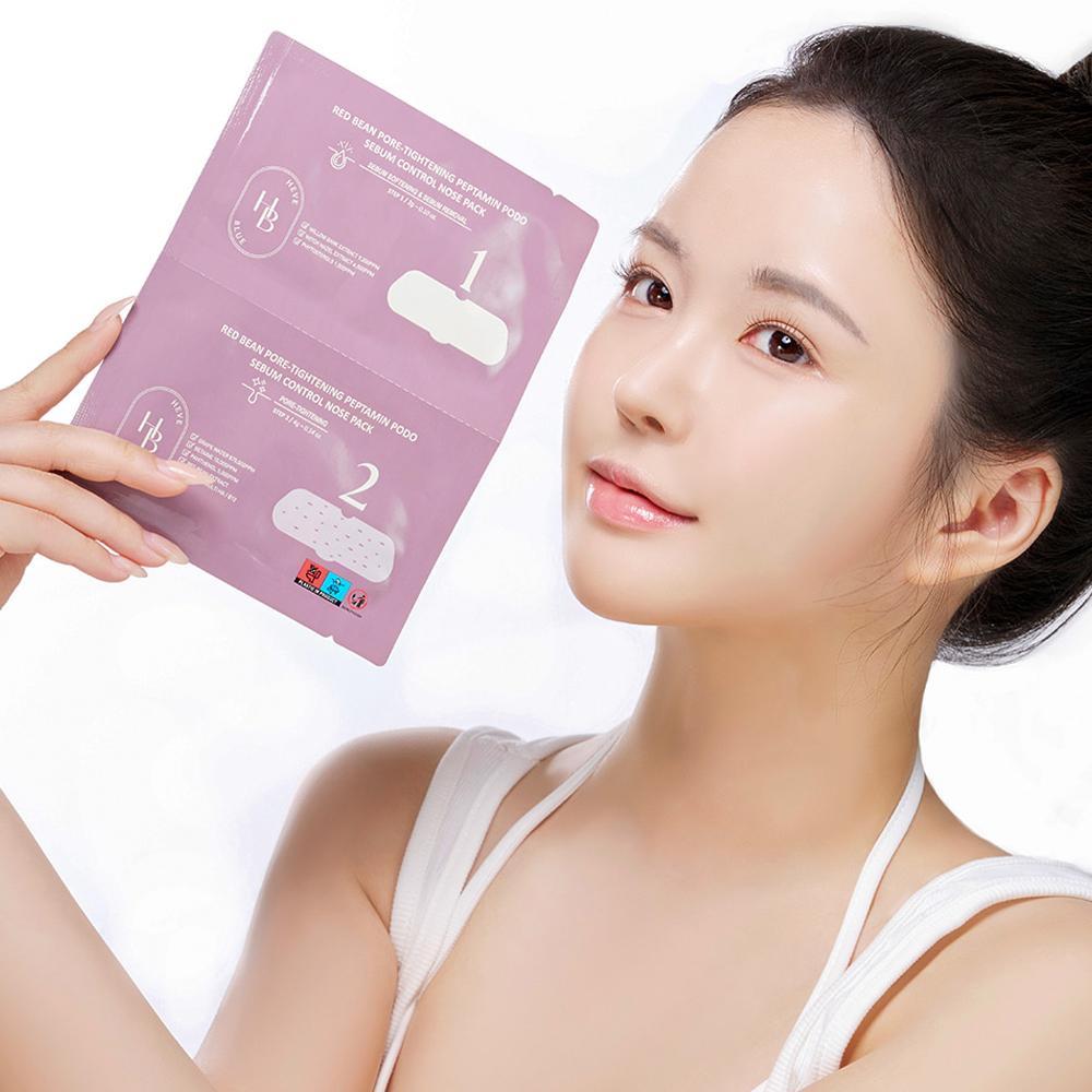 [HEVE BLUE] Pot Pore Tightening Peptamin Podo Sebum Control Nose Pack 7g*4EA