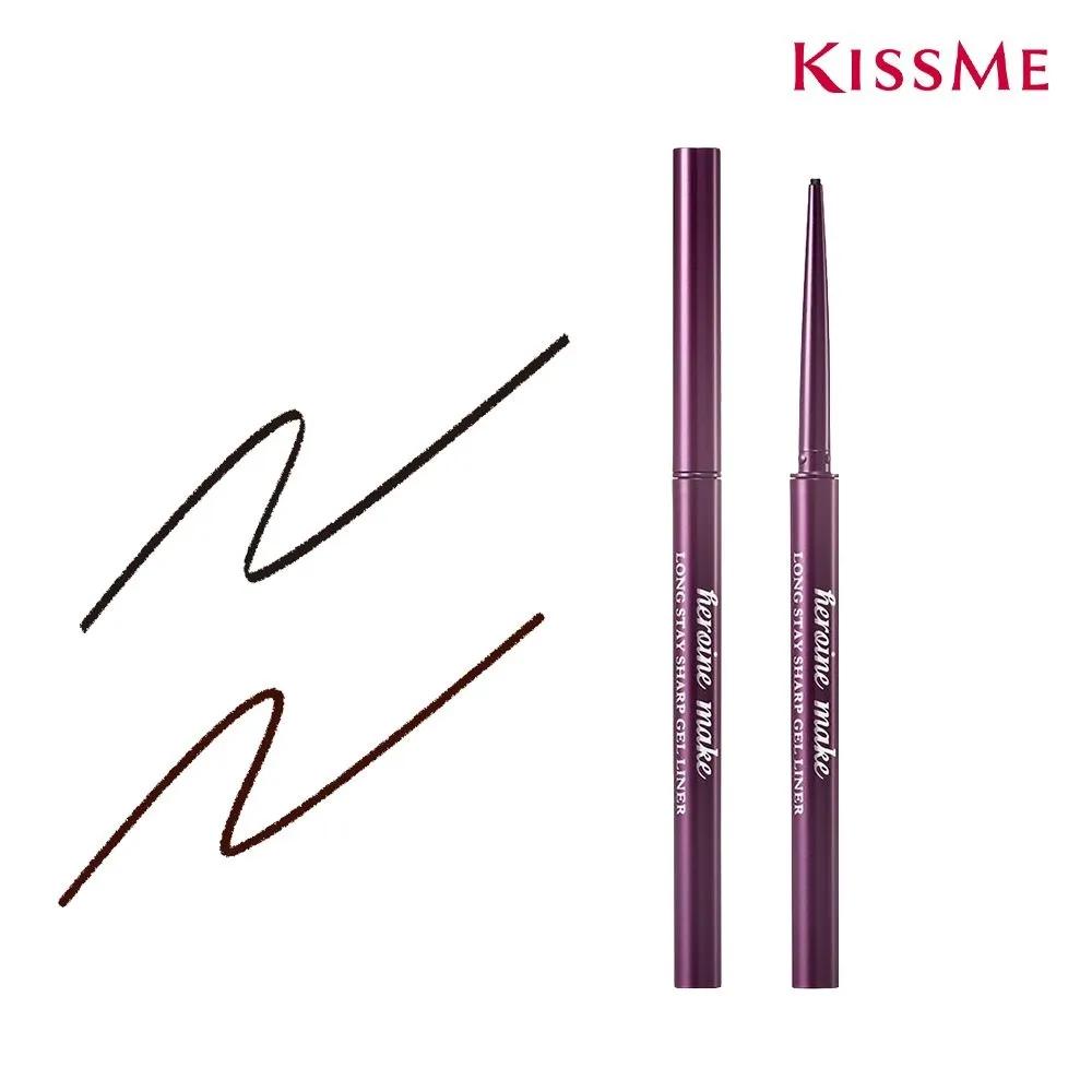Kiss Me Heroine Водостойкий Тонкий Карандаш-Гель для Глаз Long Stay 02 Dark Brown