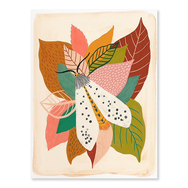 

Плакат с животными и насекомыми, бабочка, цветок, гриб, холст, картина, детская комната, детский сад, настенное искусство, эстетическая картина для домашнего декора 21x30cm No Framed