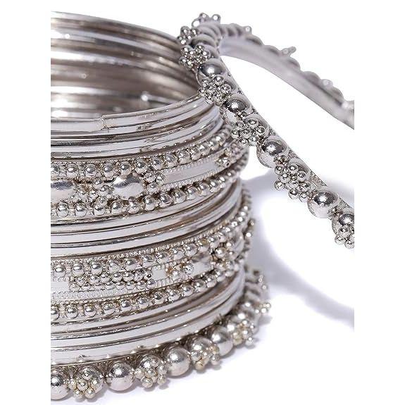 Zestawy biżuterii dla kobiet Posrebrzane afgańskie plemienne naszyjniki Zestaw biżuterii z kolczykami i bransoletkami Combo dla dziewcząt/kobiet