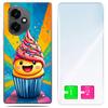 Etui Do Honor X7D / 400 Smart Obudowa Foto Case Plecki Cake + Szkło 9H