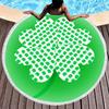 Lucky Clover Round Beach Towels,Soft Lightweight Sand Free Happy St. Patrick's Day Beach Blanket,Spring Botanical Leaves Towel