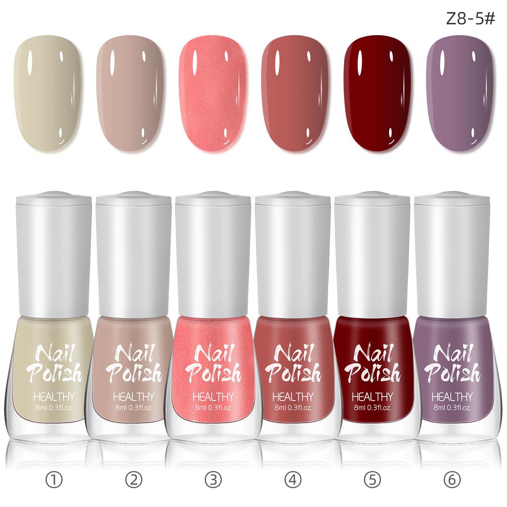 Water-based Nail Polish Set, No Baking, Quick Drying, Environmentally Friendly, Odorless, White Fine Flash Nail Polish Glue