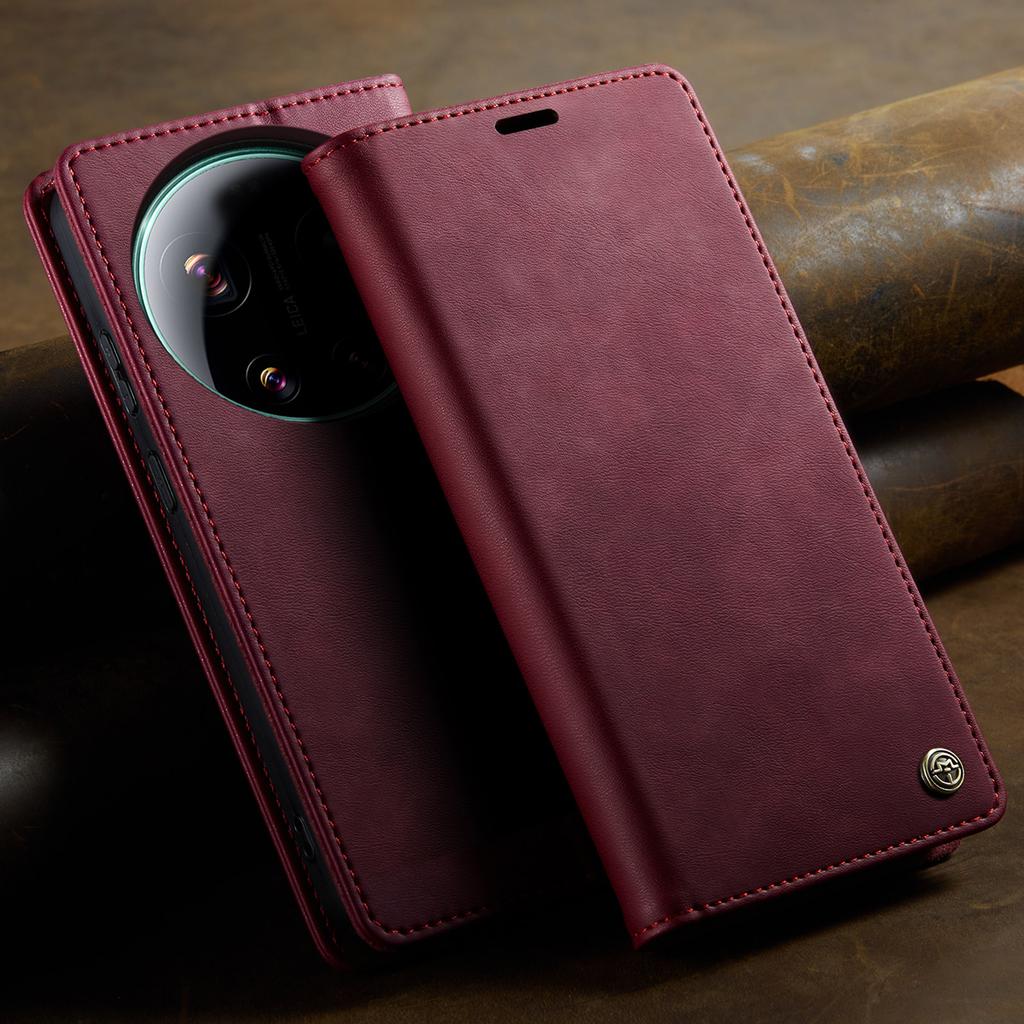 CaseMe Luxury Magnetic PU Leather Wallet Phone Case For Xiaomi 17 Ultra/17Ultra Shockproof Holder Pocket Cover For Xiaomi17Ultra