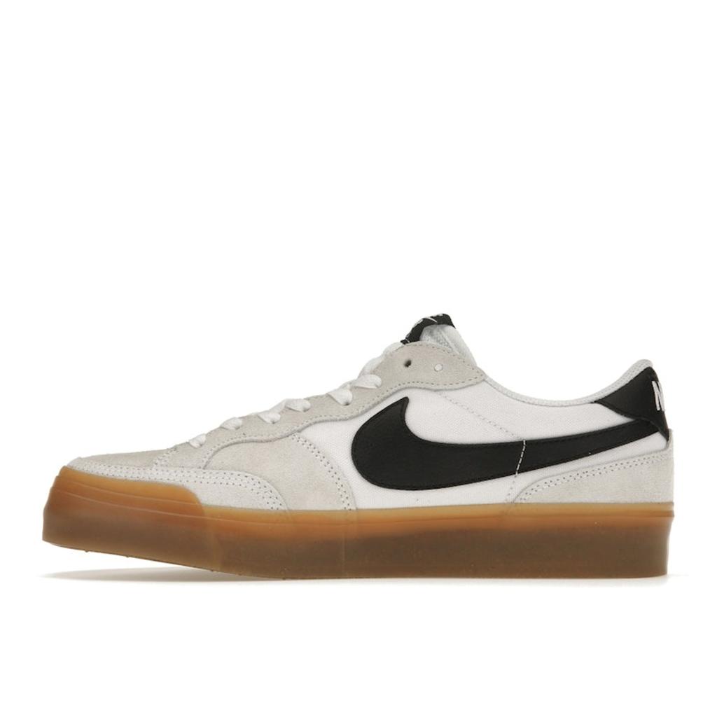 Nike Zoom Pogo Plus SB White Black Gum Women Sneakers Gum-Light-Brown DR9114-101