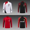 Retro Fußball Trainingsshirt Langarm Vintage Vereinsmannschaft Sportbekleidung Herren