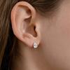 (Silver 925) Teardrop Cubic Hoop Earrings EC3286