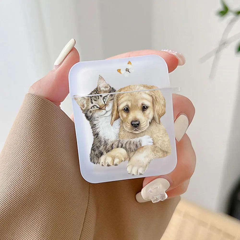 Cute Animal Cat Earphone Case for Airpods 4th 3rd Pro 3 2 Shockproof Covers for Airpod 2 3 1 Protective Accessorie Shell Fundas