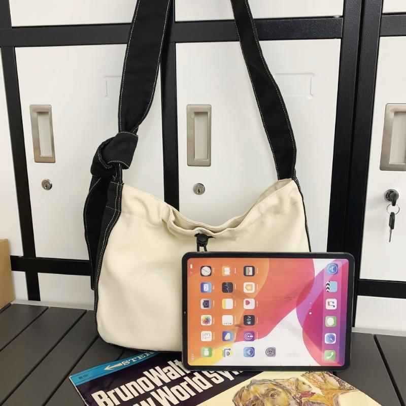 New canvas bag, fashion messenger bag, casual large-capacity men's and women's bags, commuter shoulder bag.