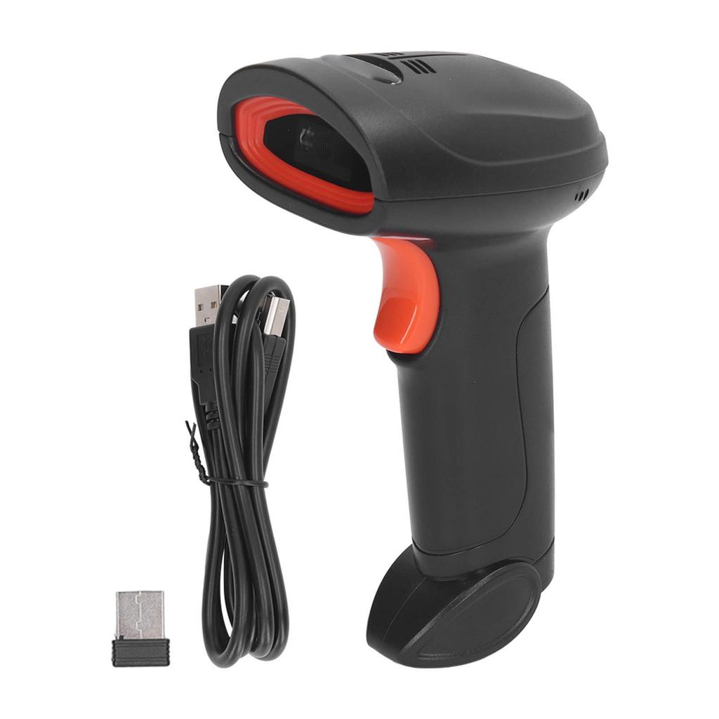 Wireless Barcode Scanner Intelligent Voice USB 2.4G and Bluetooth 2D QR Code Reader for Supermarket Express Warehouse