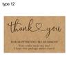 30Pcs Greeting Tags Thank You For Your Order Kraft Paper Card For Small Business DIY Crafts Gift Decoration Card Online Retail