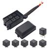 12 Volt Fuse Relay Block with 40A JD1914 Relays 4 Pin RTT7121 Relay Slots 6 ATCATO Fuse Holders