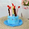 Cute Dog Party Hat Adjustable Birthday Cake Hat Cat Party Costume  Birthday Celebration