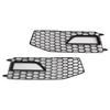 2PCS Bumper Fog Light Lamp Cover Grille Grill Fit A4 S-line S4 2013-2015