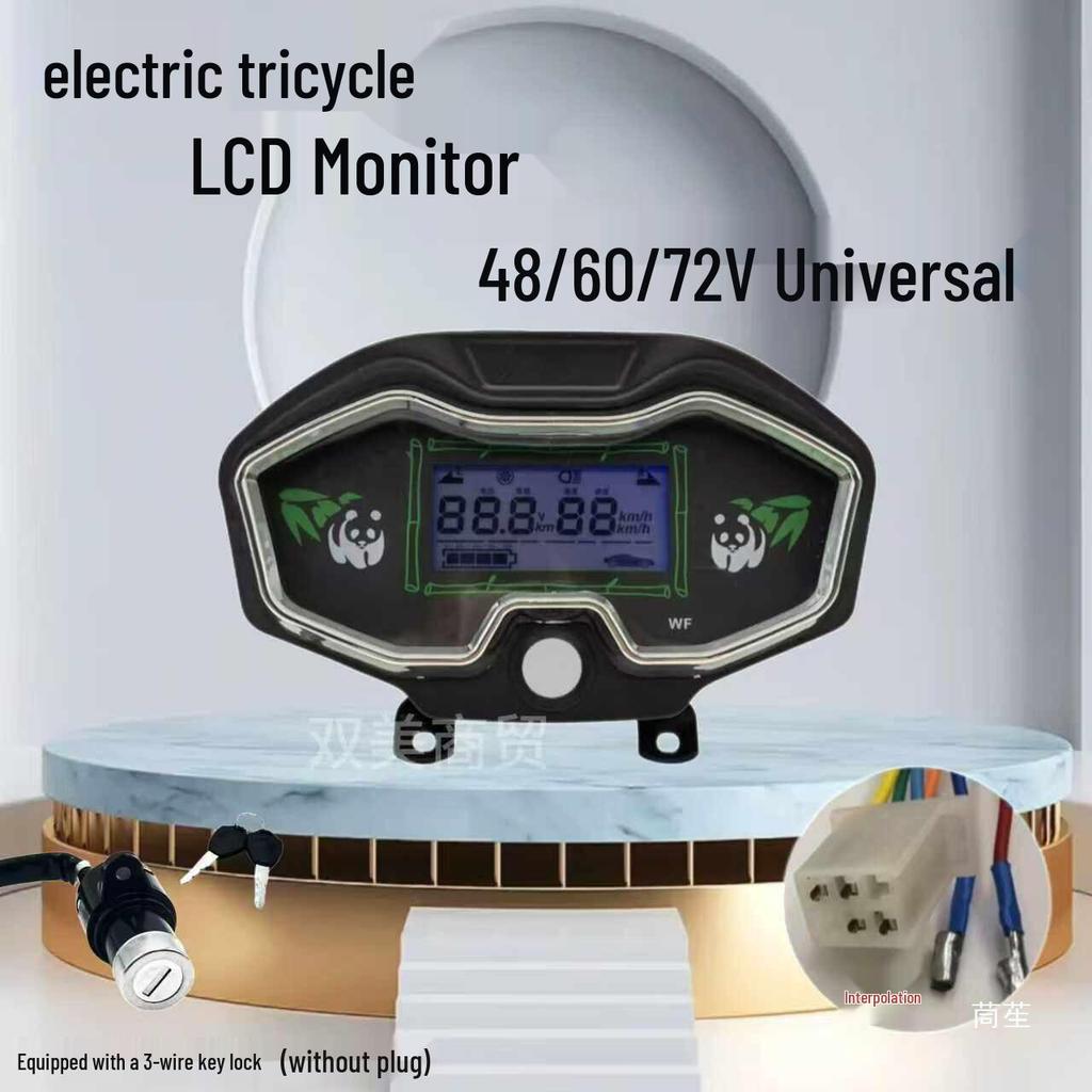 Universell elektrisk trehjuling Dashboard 48-72V