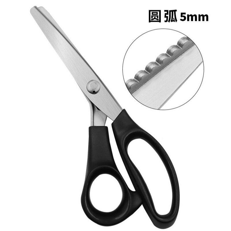 Nerezové cikcakové nůžky Trojúhelníkové zuby Krajka Látka Řemesla Krejčovství Cikcakový střih Krejčovské nůžky Šicí nůžky