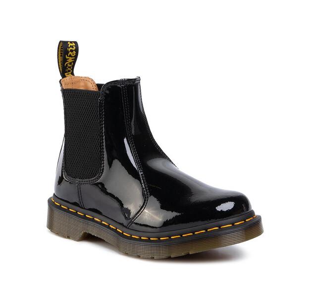 Dr Chelsea Boots. Martens 2976 Patent Lamper 25278001 Black