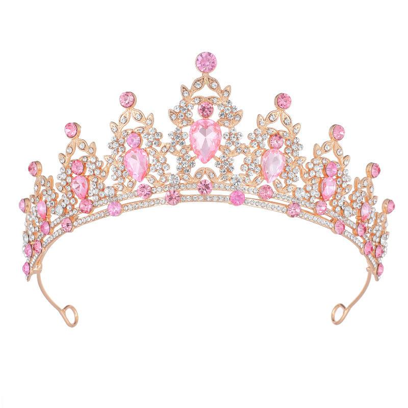 Bridal Crown Tiara Birthday Party Alloy Hairband Rhinestone Queen Hair Accessories Wedding Clothing Crown