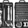 115-in-1 Multifunktionales Präzisionsschraubendreher-Set für DIY-Reparaturen von Telefonen, Laptops, PCs, Uhren und Brillen, Heimwerkstatt