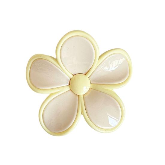 Hair Clip Flower-Shaped Candy Color Hairpin Back Head Hair Claw No Hair Damage Hair Decoration Daily Wear