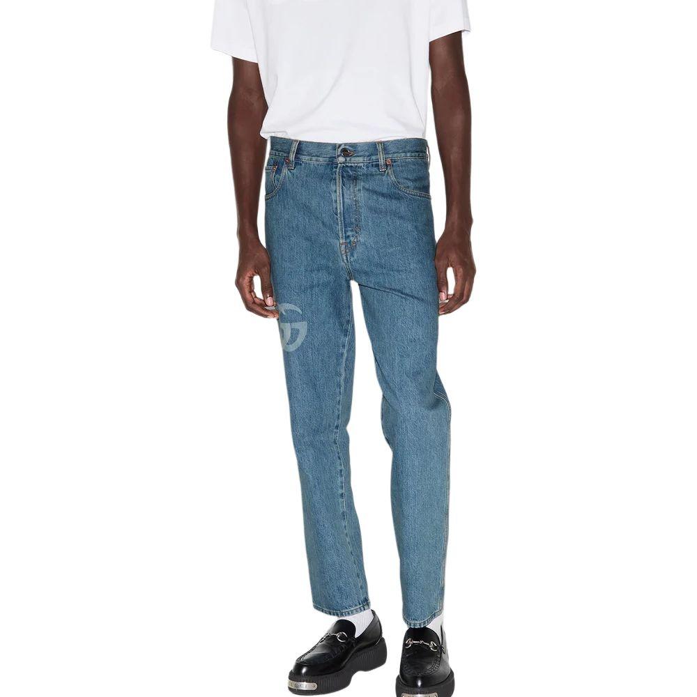 Gucci Lasered Double G Denim Jeans Men's 815642-XDC6W-4492