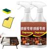 Powerful skillet degreaser, fast and strong heavy-duty grill grease spray, effectively removes stains, black marks, and burnt residues