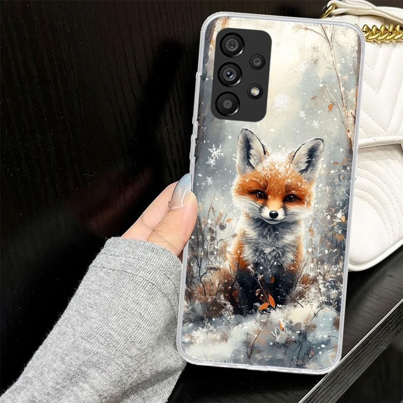 Animal Fox Case for Samsung Galaxy A52 A42 A32 A22 A12 A51 A50 A02S Phone Cover A41 A31 A21S A40 A30S A20E A10S A71