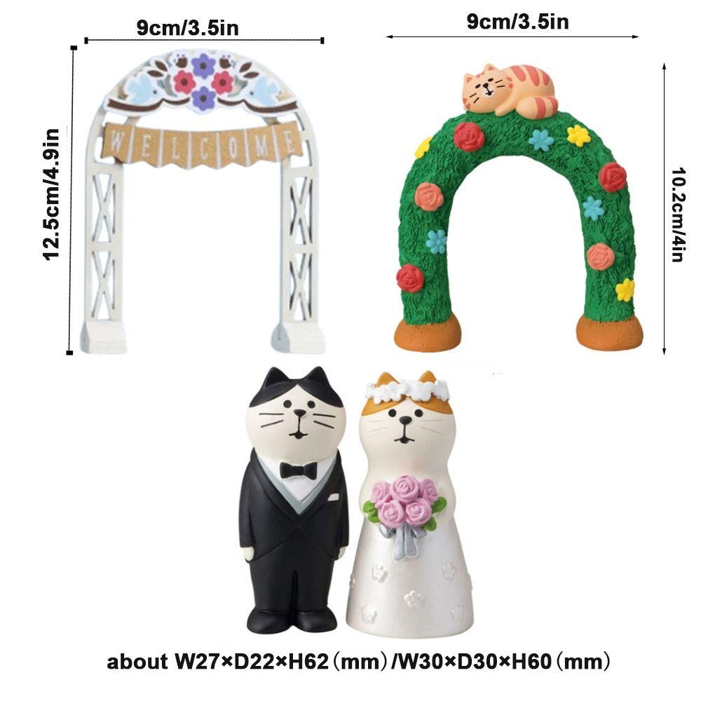 Japanese Style Wedding Ceremony Ornaments DIY Resin Handicraft Ornaments  Cake Decoration