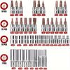 53pcs, 1/4 Inch Drive Socket Ratchet Wrench Set, Bit Socket, Metric And Extension Bar Set For Automotive Repair