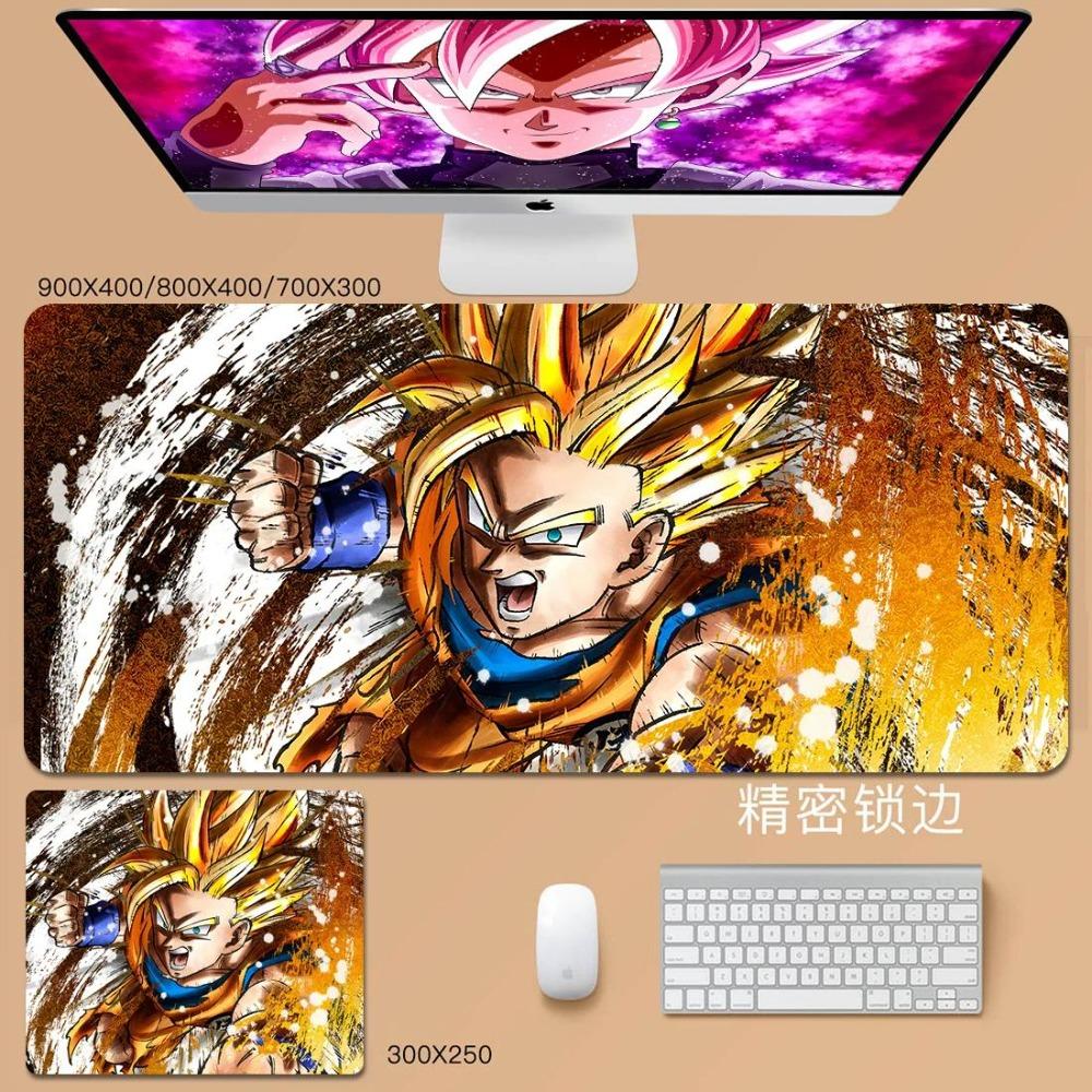 Man Cool Mouse Pad Convenience Dragon Ball Animation Son Goku Leather Mouse Pad Cartoon Vegeta Bulma Broly Large Keyboard Pad Student Desk Pad