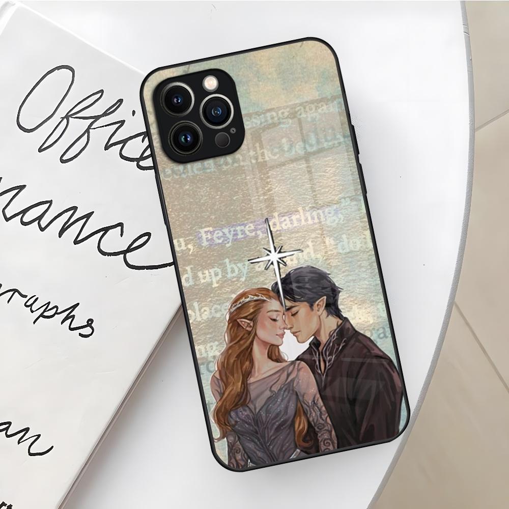 Acotar A Court of Mist and Fury Phone Case for Iphone 17 16 Air 15 14 12 11 13 Pro Max Mini X Xr Xs Se Puls glass Cover