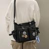 1pc Men's Trendy Nylon Shoulder Bag, Large Capacity Casual All-match Messenger Bag
