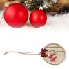 10Pcs Handmade Memorial Ornament Wooden Red Cardinal Ornament Hanging Memorial Christmas Decoration 