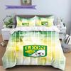 Club Leon Pattern Bedding,Quilt Set Quilt Cover Pillowcase Home Birthday Gift(1 * duvet cover + 2 * pillowcase, without core)