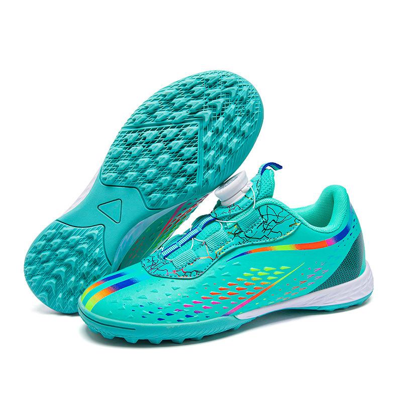 Short Football Shoes Men's Nails Sneakers Rotating Middle and Older Children's Shoes Children's Broken Foreign Trade Buckle Nails Girls Children's Tra