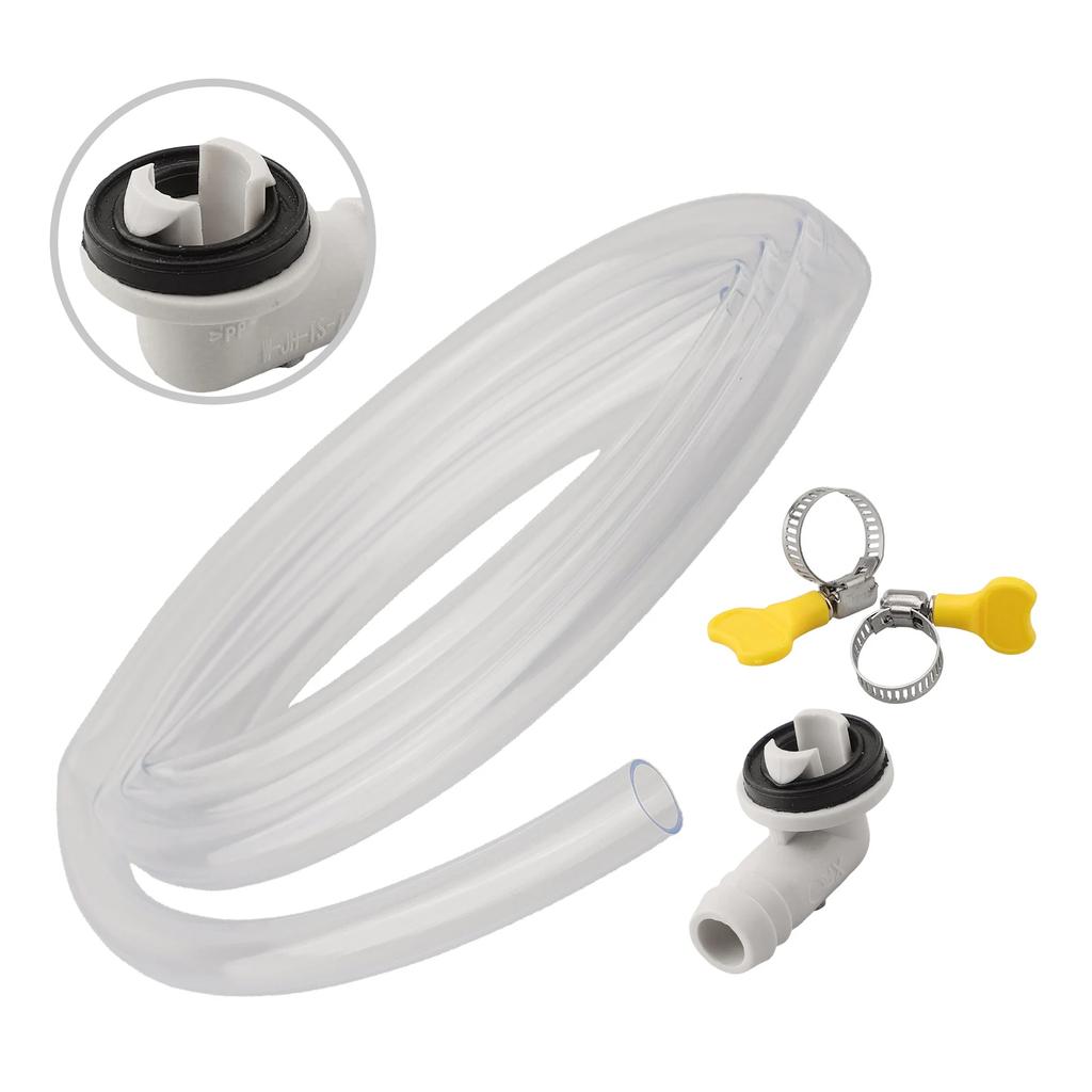 Air Conditioner Drain Hose Kit 36ft Length with 15mm Connector for Split and Casement AC Units Includes Clamps