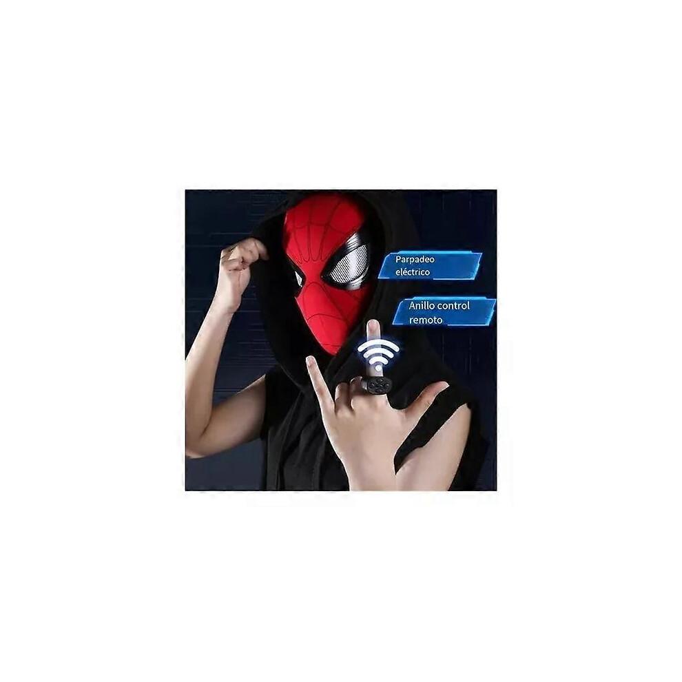 Spider-Man Mask with Movable Blinking Eyes