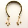 Flocking Vintage Hair Hoop Luxury Ethnic Style Headband Trendy Bell Tassel Hairband  Banquet