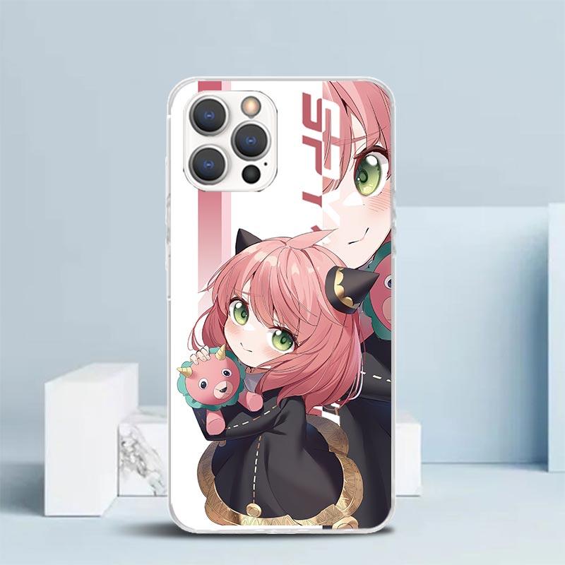 Anime Spy Family Anya Phone Case For IPhone 16 17 Air 16E 15 14 Plus 13 Mini 12 11 Pro Max 7 8 + SE 2020 Soft TPU Back Cover 16
