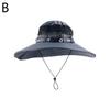 Summer Large Sun Hat Men Women Breathable Fishing Caps Sun UV Protection Mesh Fisherman Hat Hiking Outdoor Beach Cap