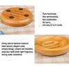 AKOAK Round Shape Natural Bamboo Wood Soap Dish Storage Holder for Shower,Counter,Sink,Bathroom - 1 Count