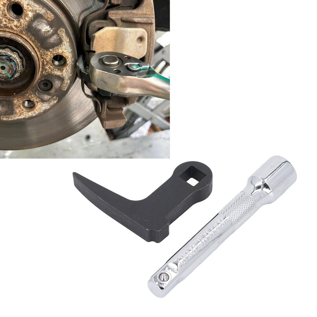 1/2in Pry Bar Wrench Adapter Head Cr V Steel Heavy Duty Multifunctional Half Shaft Removal Car Repai