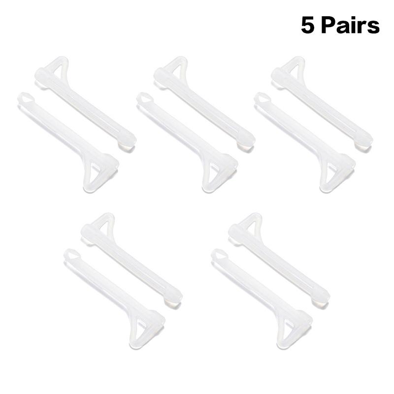 

5Pcs Glasses Anti-Slip Silicone Sleeve Eye Frame Leg Drag Fixed Ear Hook Bracket Anti-Drop Artifact Glasses Accessories A2