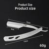 Vintage Stainless Steel Barber Razor for Men's Shaving and Trimming