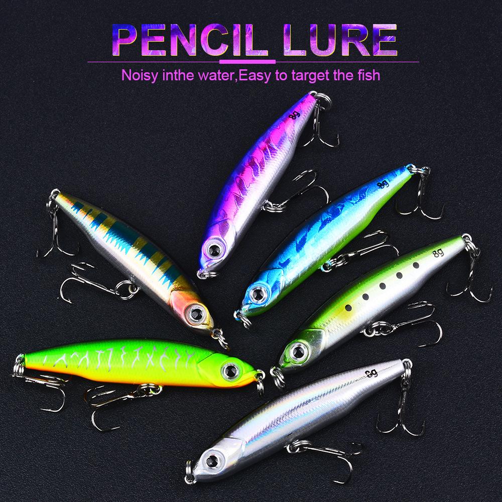 Lure False Bait 3.5g 5g 8g Simulated Bait Bent Mouth Sea Bass Through Kill Fish Bait with Blood Tank Hook Configuration