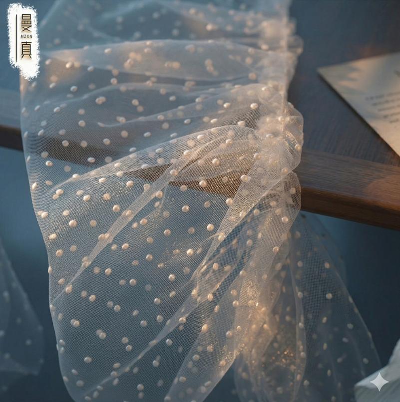 Detachable Off Shoulder Polka Dot Tulle Long Sleeves Ruffle Puff Arm Covers Removable Bridal Sleeve Cuffs For Strapless Wedding Gown Photoshoot