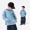 Boy's Striped Faux Layer Cotton Long-Sleeve T-Shirt