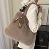 2025 New Autumn Handbag Plush Bag Women's Fashion Shoulder Bag Lazy Wind Large Capacity Underarm Bag Women