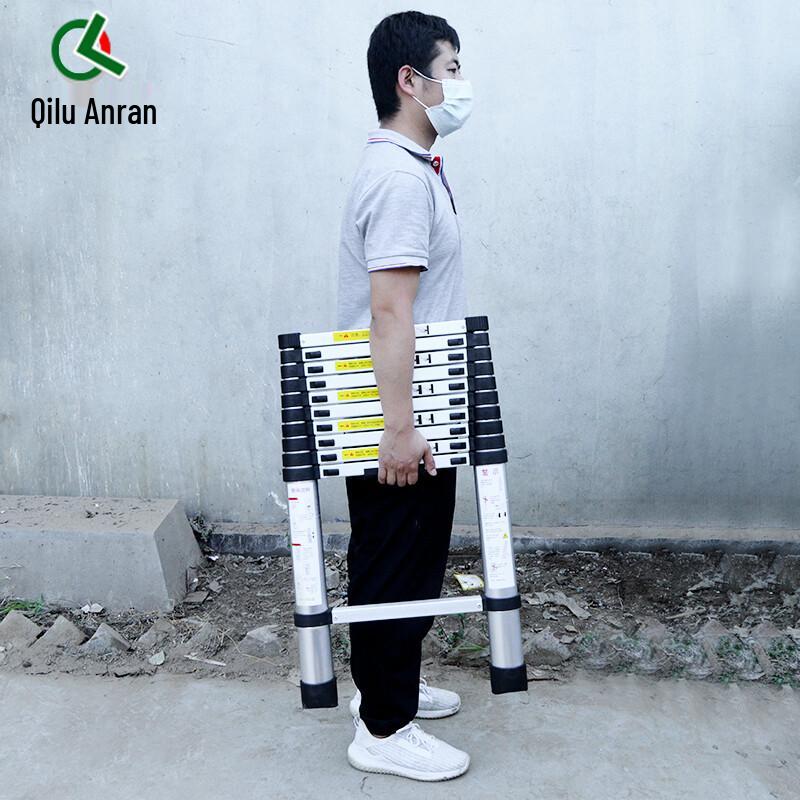 Heavy-Duty Aluminum Telescopic Straight Ladder