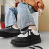 2025 Ulzzang White Sneakers: Thick-Soled, Casual Hong Kong & Harajuku Style Sports Shoes for Men